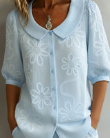 Sultaná - Blouse légère florale élégance naturelle