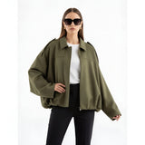 Maris – Veste bomber en daim