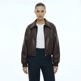 Elara – Veste en cuir PU
