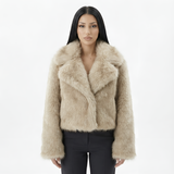 Elina – Manteau en fausse fourrure