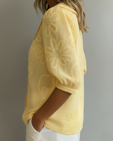 Sultaná - Blouse légère florale élégance naturelle